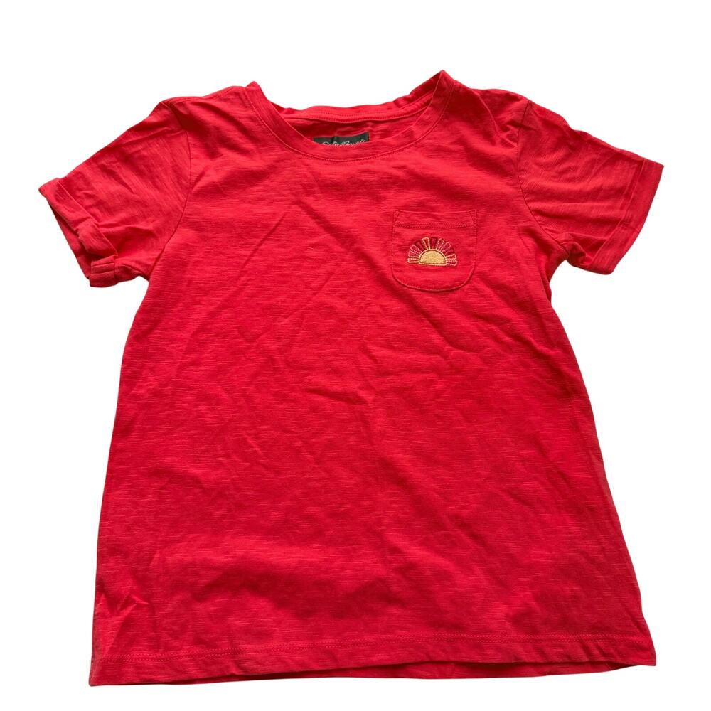 Eddie Bauer Coral Pocket Tee - Girls Size Medium (10/12)